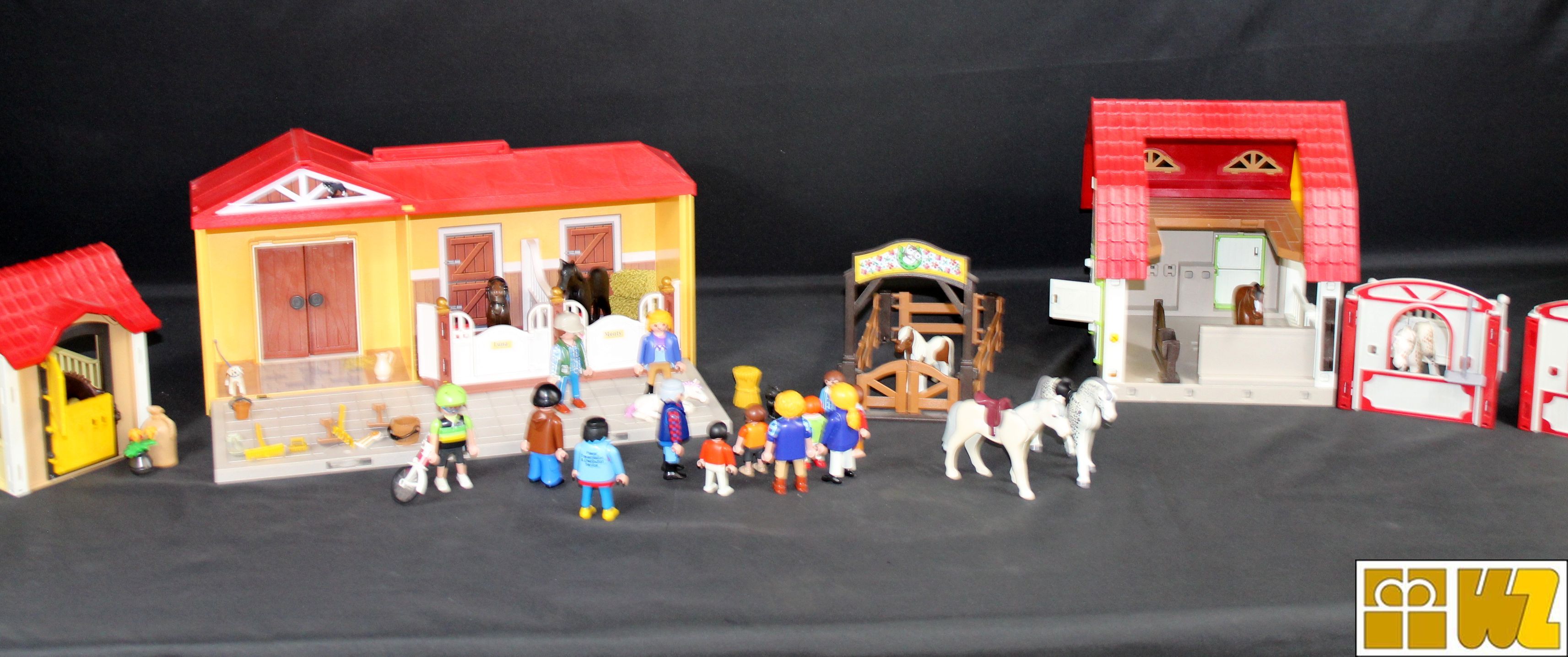 Playmobil Paket Ponyhof und Mein Pferdestall zum Mitnehmen, viel Zubehör, gebr.