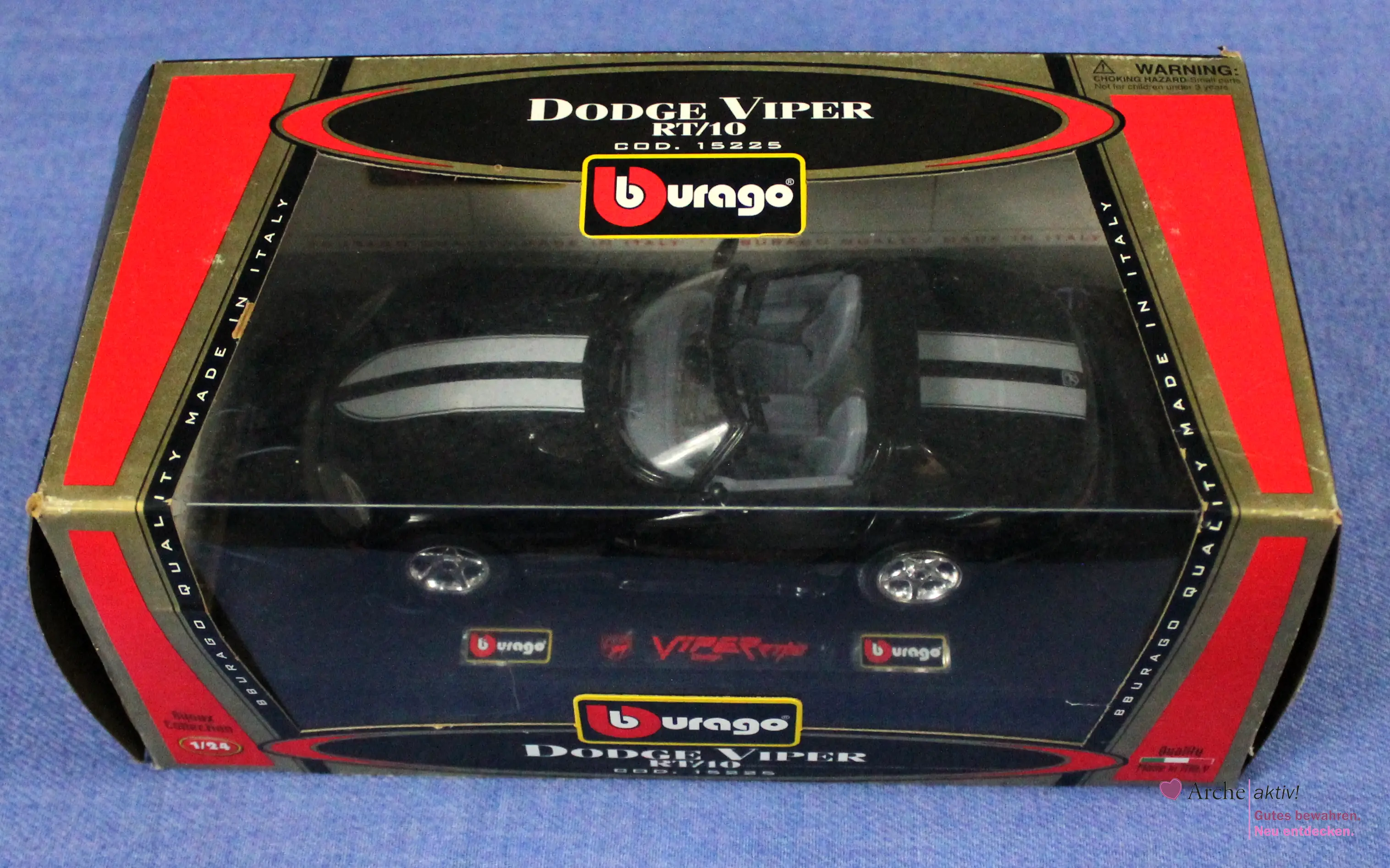 Bburago Dodge Viper KT/10 Bijoux Collection 1/24, neuwertig in OVP