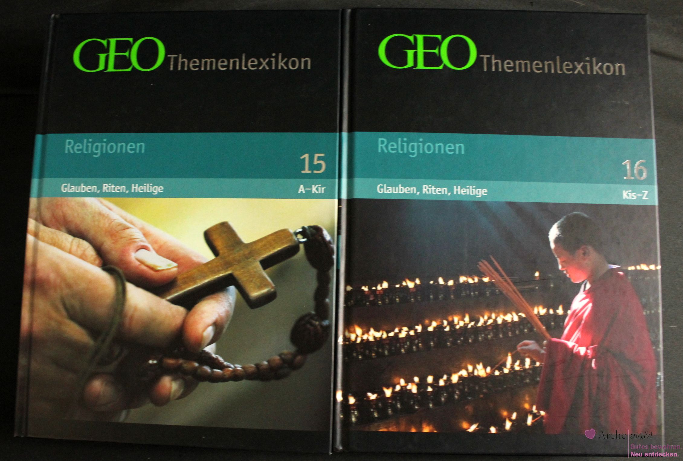GEO Themenlexikon - Religionen A - Z, 2 Bände, Neuwertig