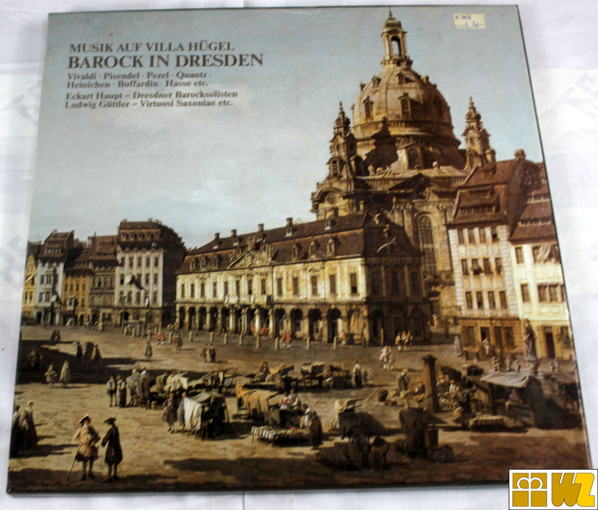 Musik auf Villa Hügel - Barock in Dresden, 2 LPs, gebr., sehr gut