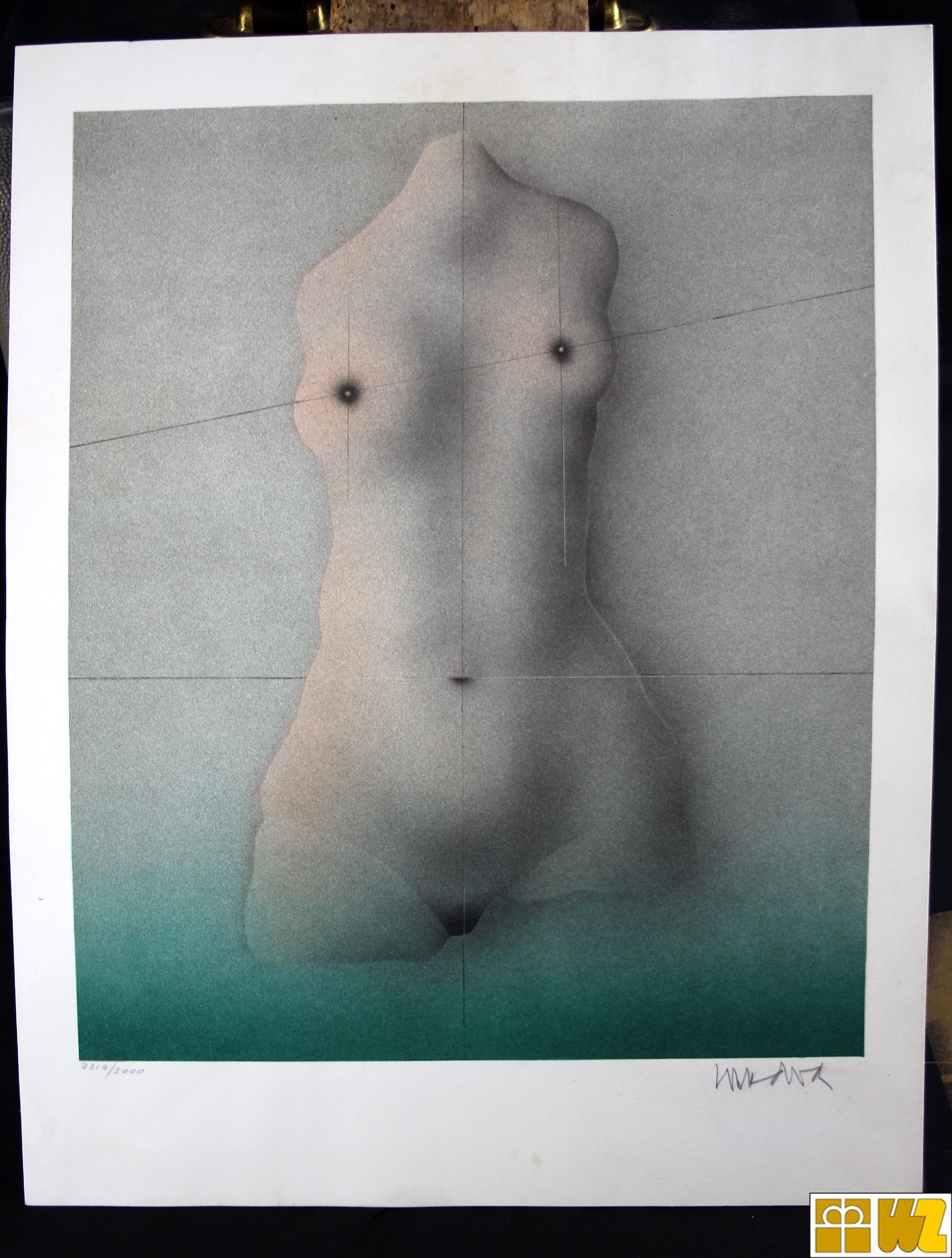 Lithographie aus Les femmes von Paul Wunderlich, handsigniert