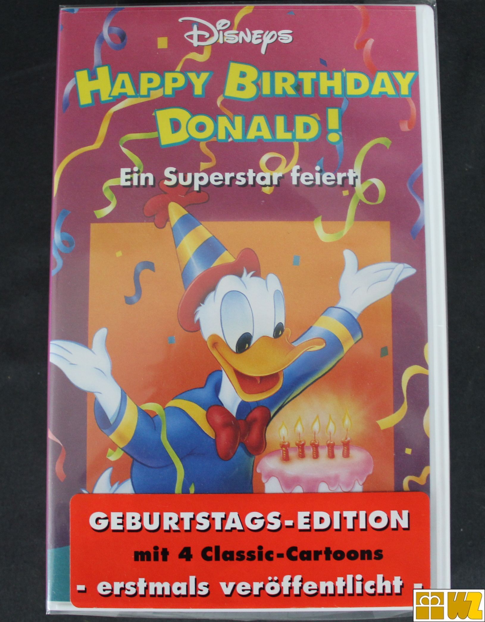 DISNEY VHS - Happy Birthday Donald! - Ein Superstar feiert - NEU+OVP+HOLOGRAMM