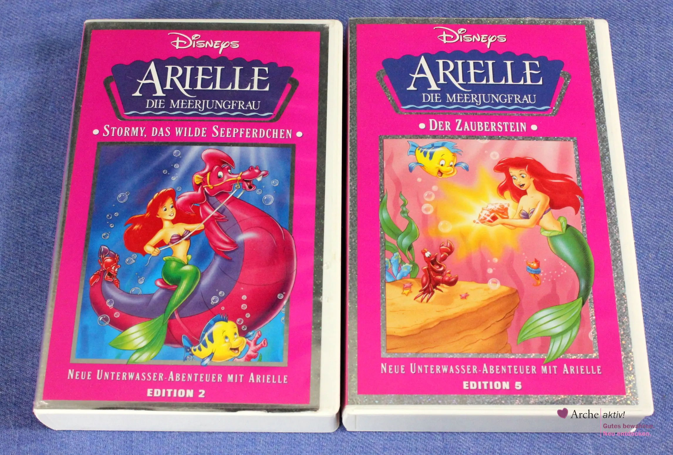 Arielle die Meerjungfrau - Edition 2 und 5 - 2 VHS-Kassetten, gebraucht