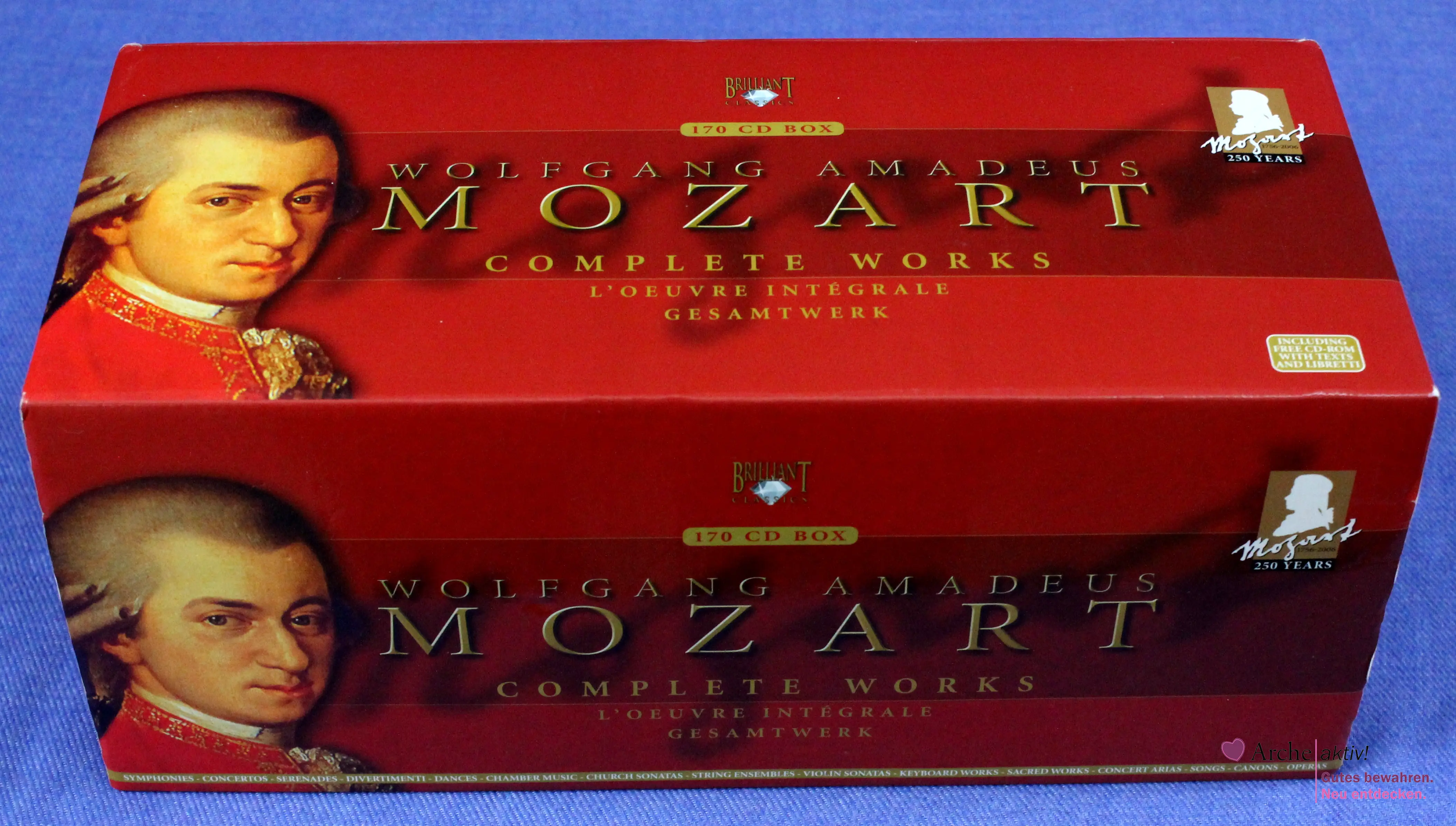Brilliant Classics Mozart Complete Works, 170 CDs, gebraucht