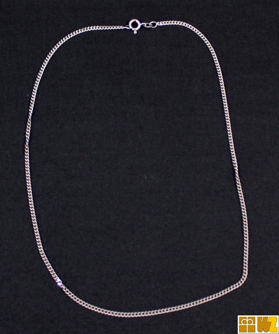 Halskette aus Sterling-Silber, 42 cm, 9,9 gr., gebr.