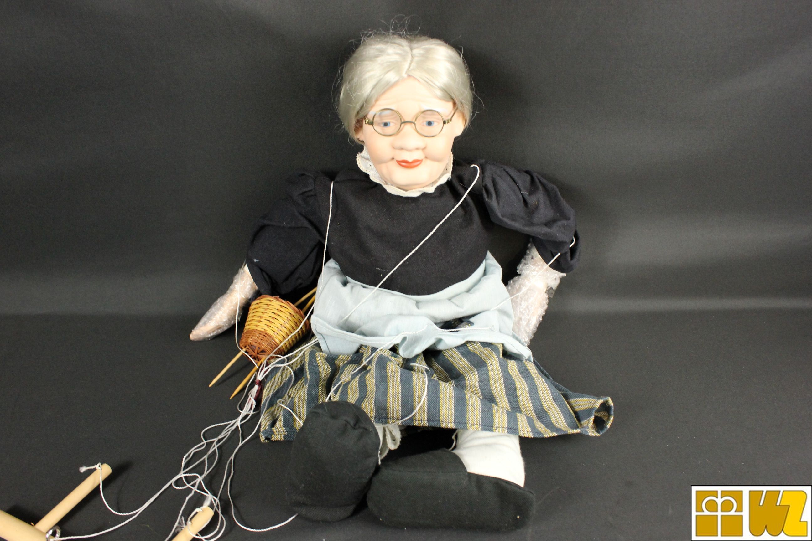 Eduscho Marionette "Oma", Handarbeit, gebraucht