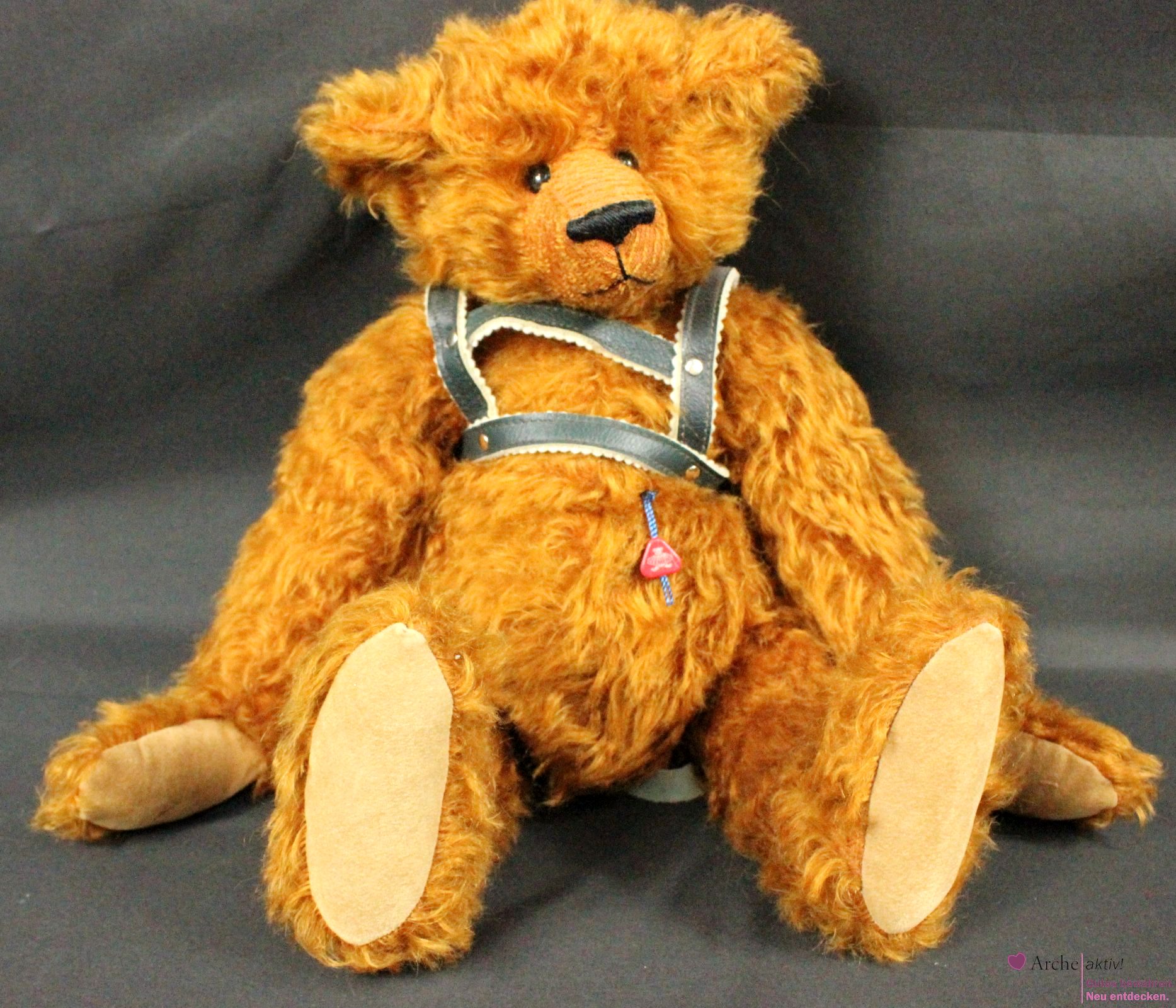 Clemens Sammlerteddy aus Mohair-Plüsch, gebr. Top-Zustand