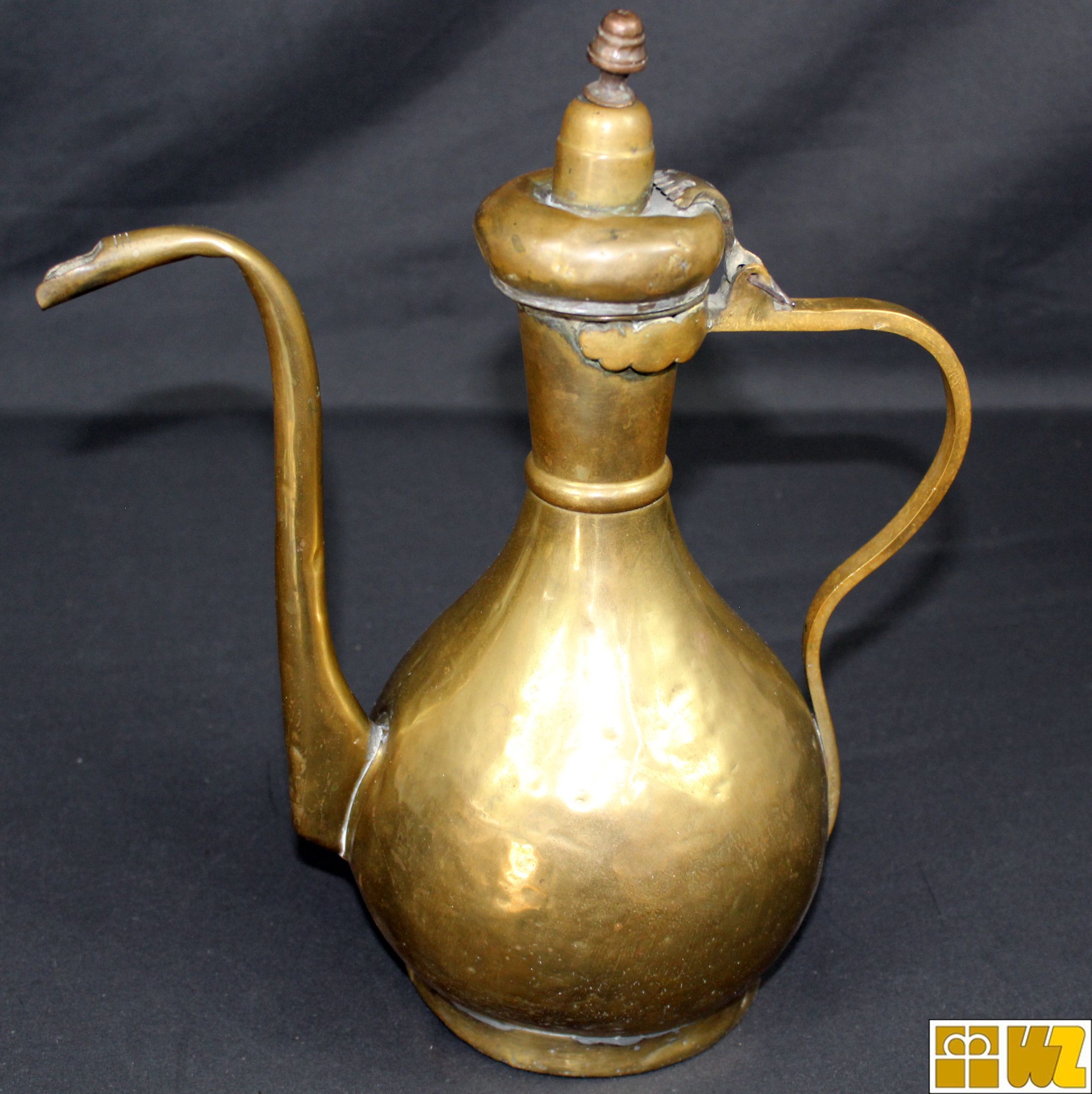 Messing Kanne orientalisch, gebraucht - Antiquität