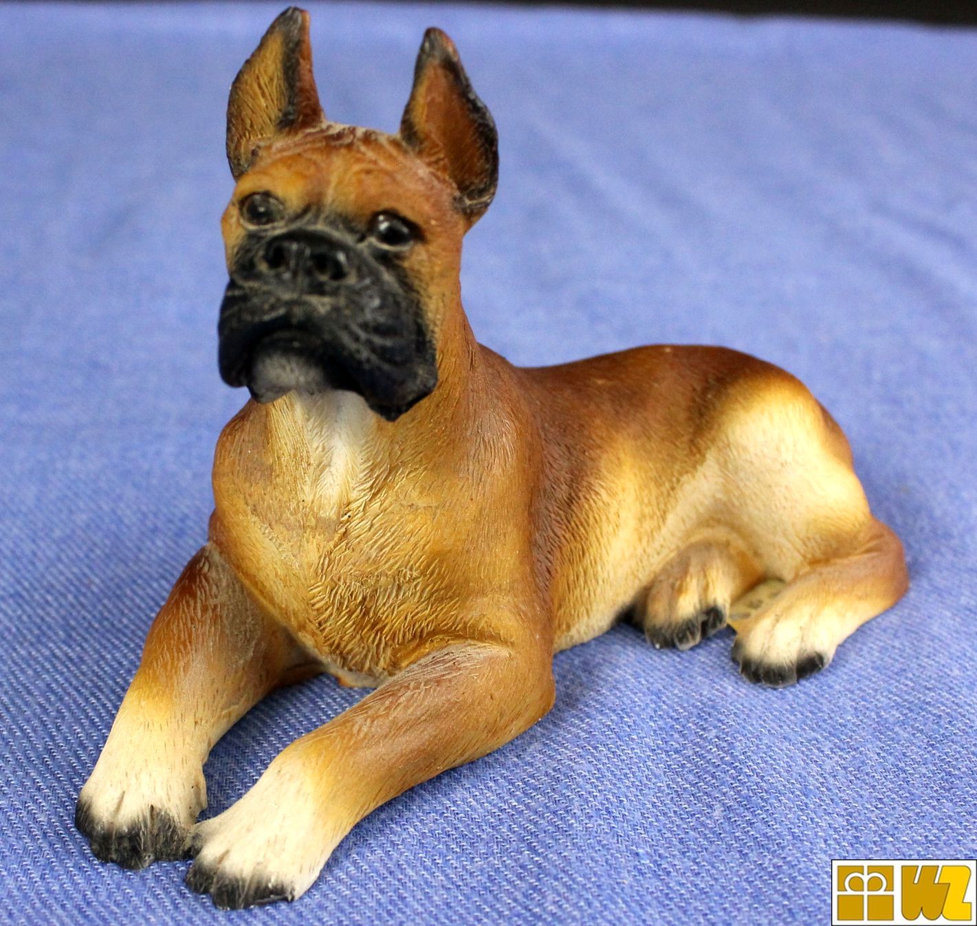 Gilde Dekohund Boxer, handbemalt; gebr.