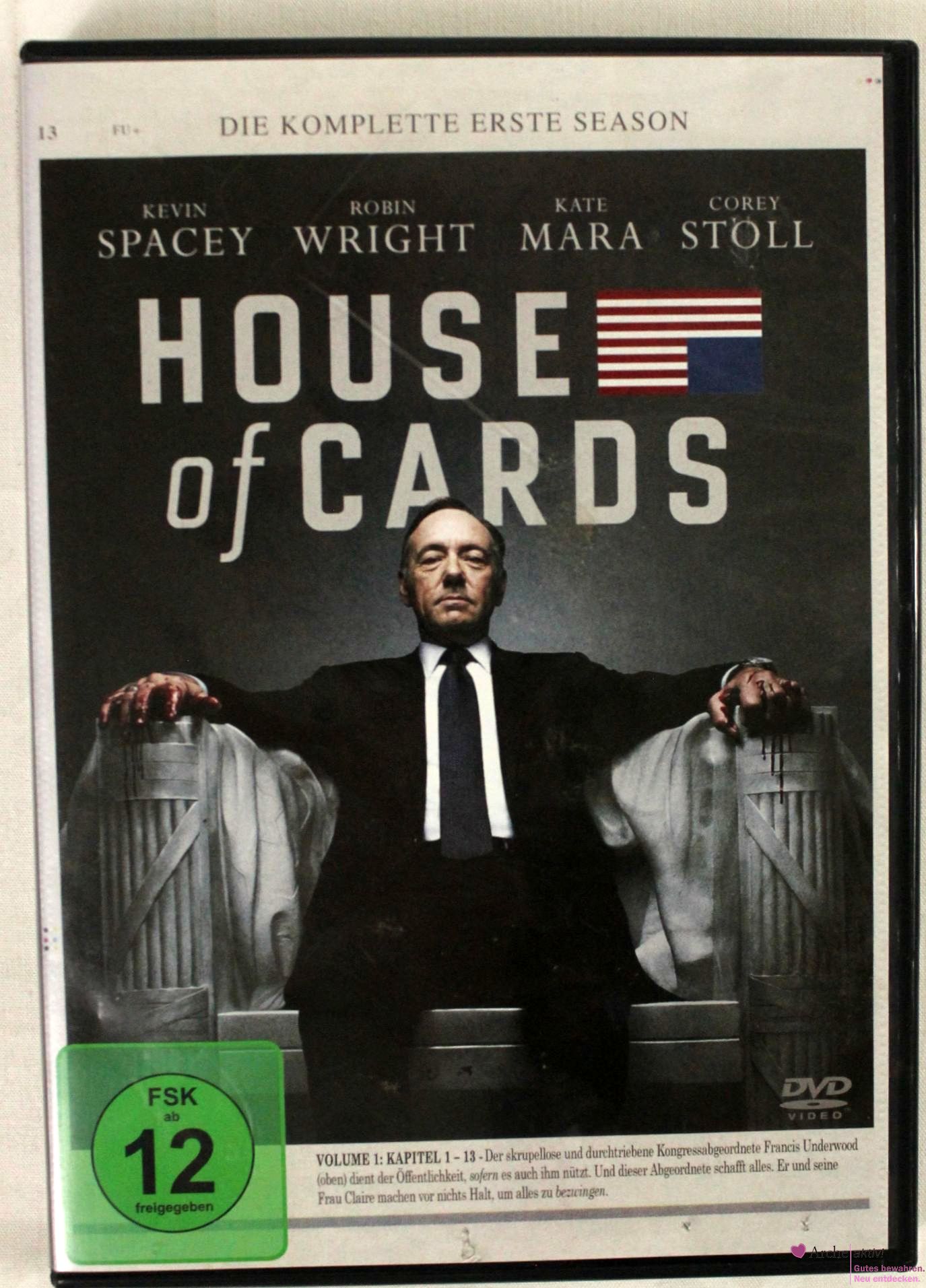 House of Cards die komplette erste Season auf DVD, gebr.