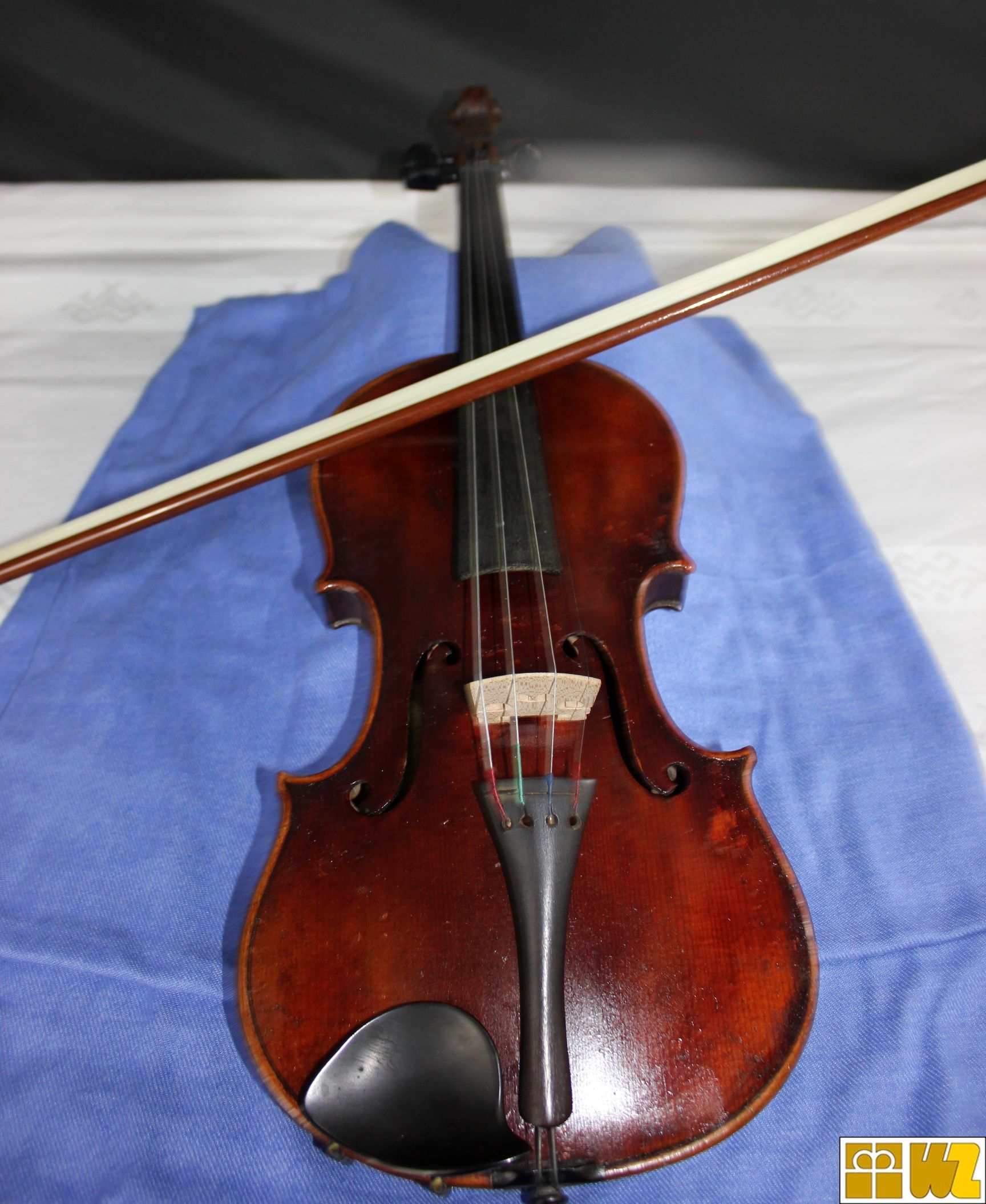 Antike Geige von Babós Béla, Hermannstadt 1917
