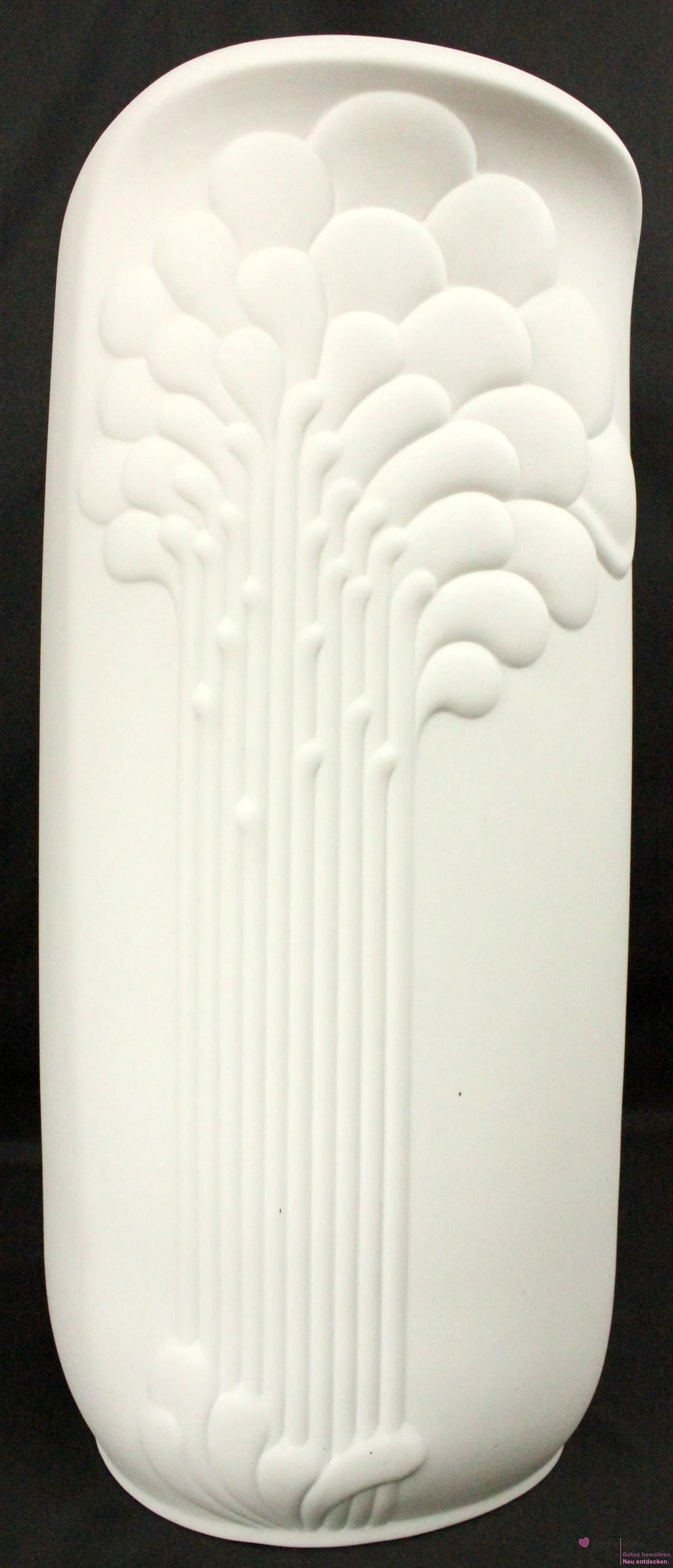 Kaiser Große Porzellan Vase, weiß. ca. 55 cm, gebr. - sehr guter Zust.