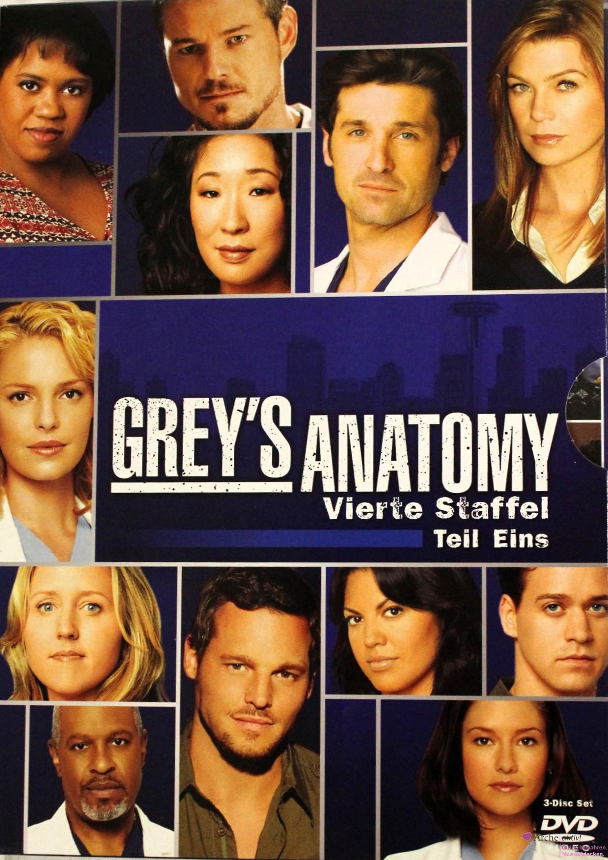 Grey´s Anatomy Vierte Staffe Teil 1 auf DVD, gebr. 