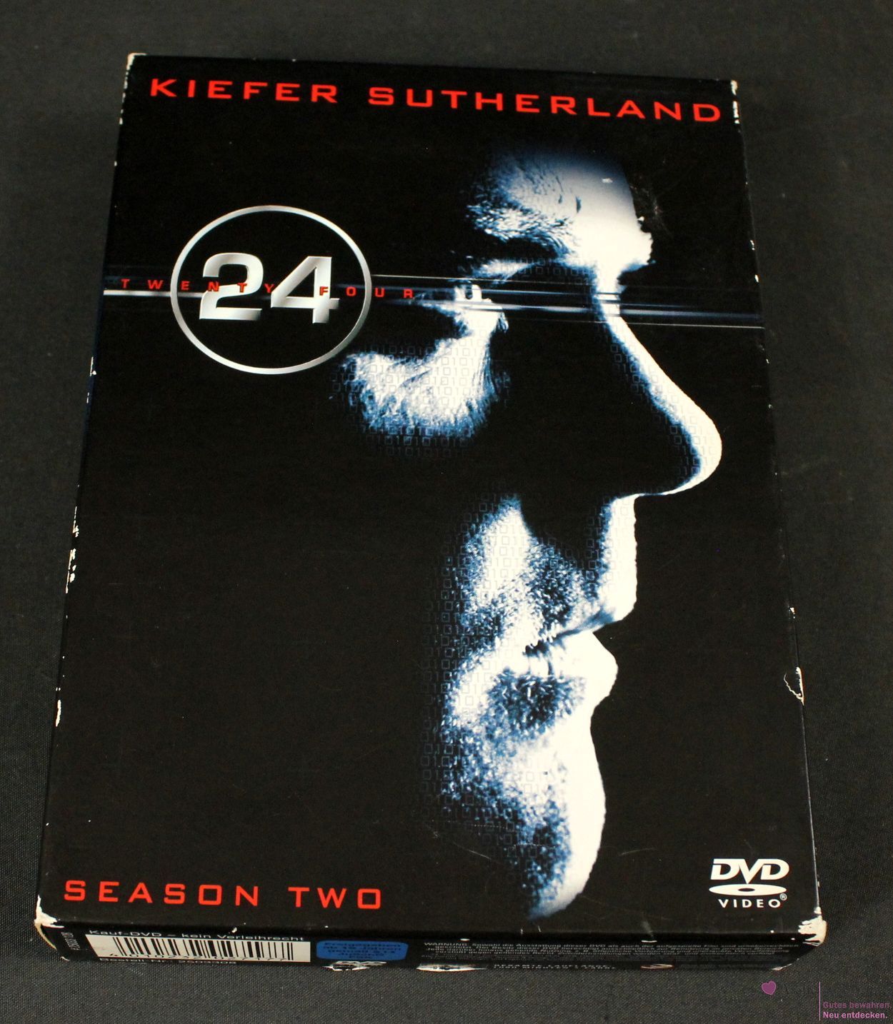 24 Twenty Four - 2. Staffel (komplett) , 7 DVDs im Schuber, gebraucht