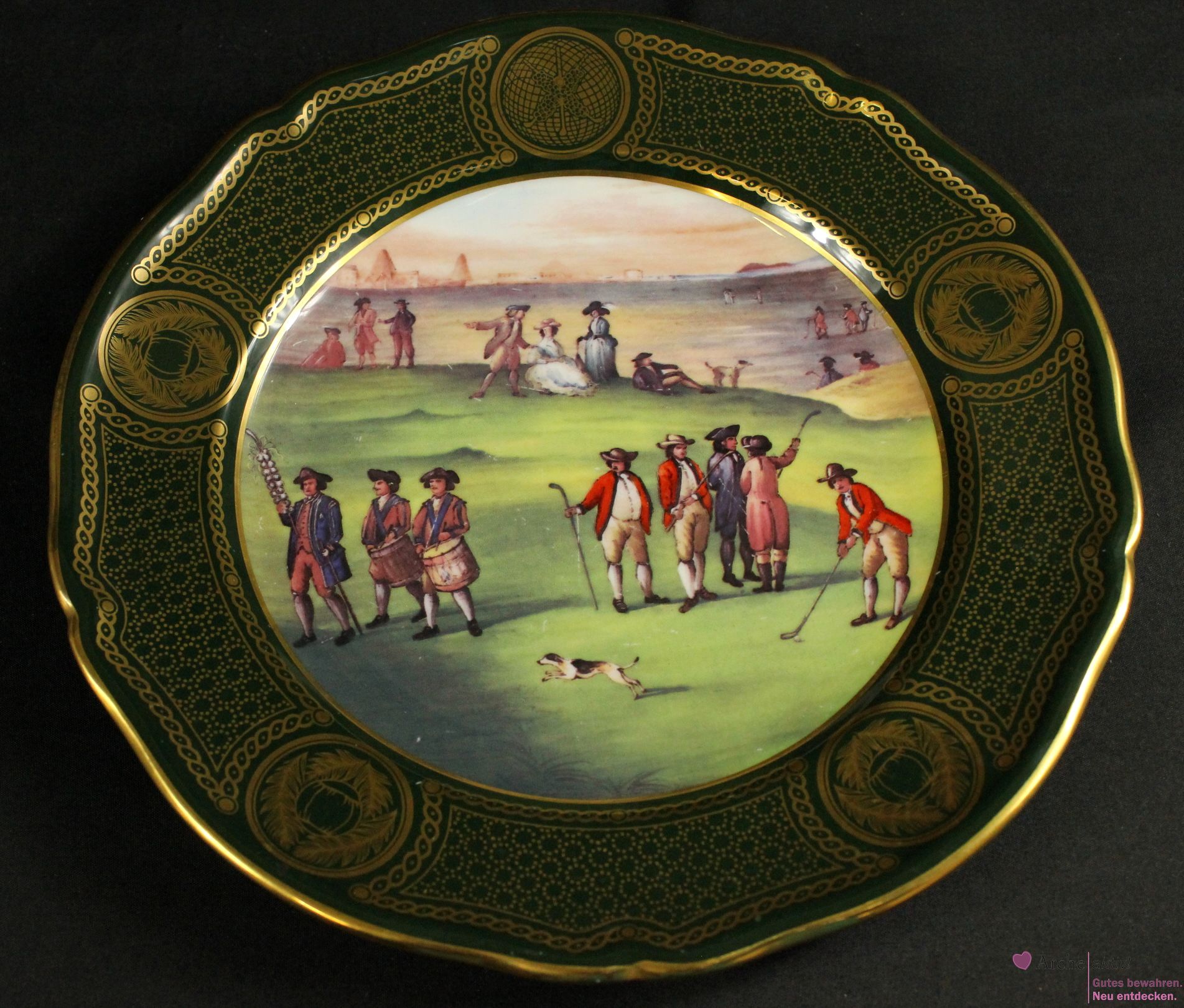 Spode - The Antique Golf Series, Plate No.5, gebraucht