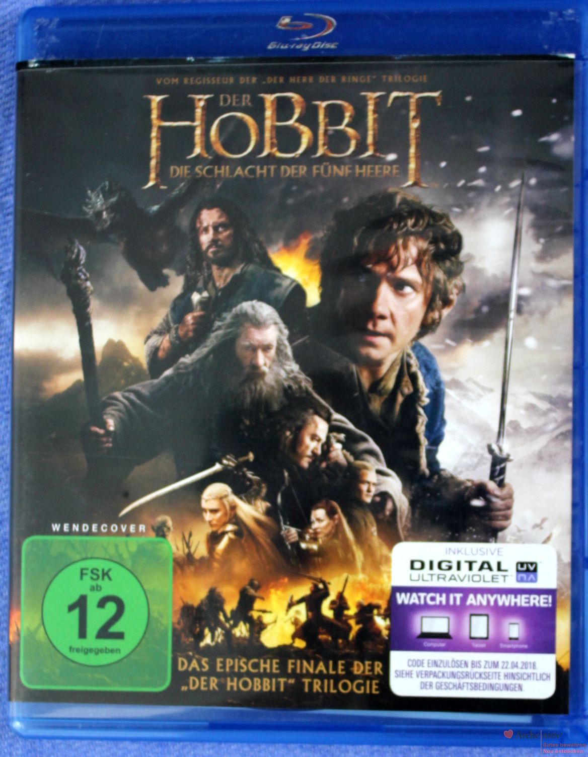 Der Hobbit  - Die Schlacht der fünf Heere auf Bluray - mit Specials  gebr.