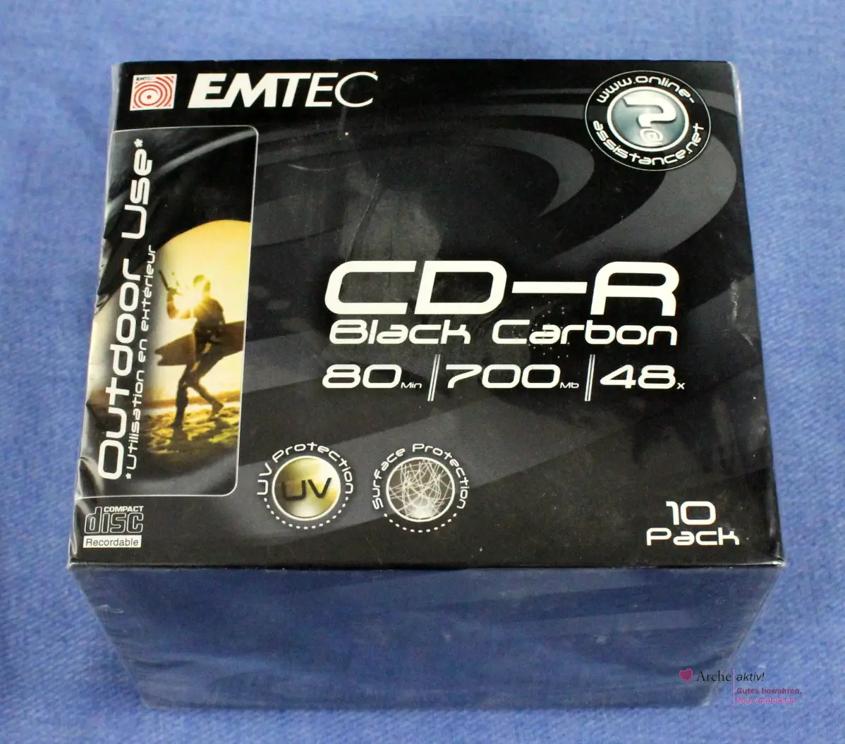 EMTEC BASF CD-R Black Carbon, 10 Stück, Neu in OVP