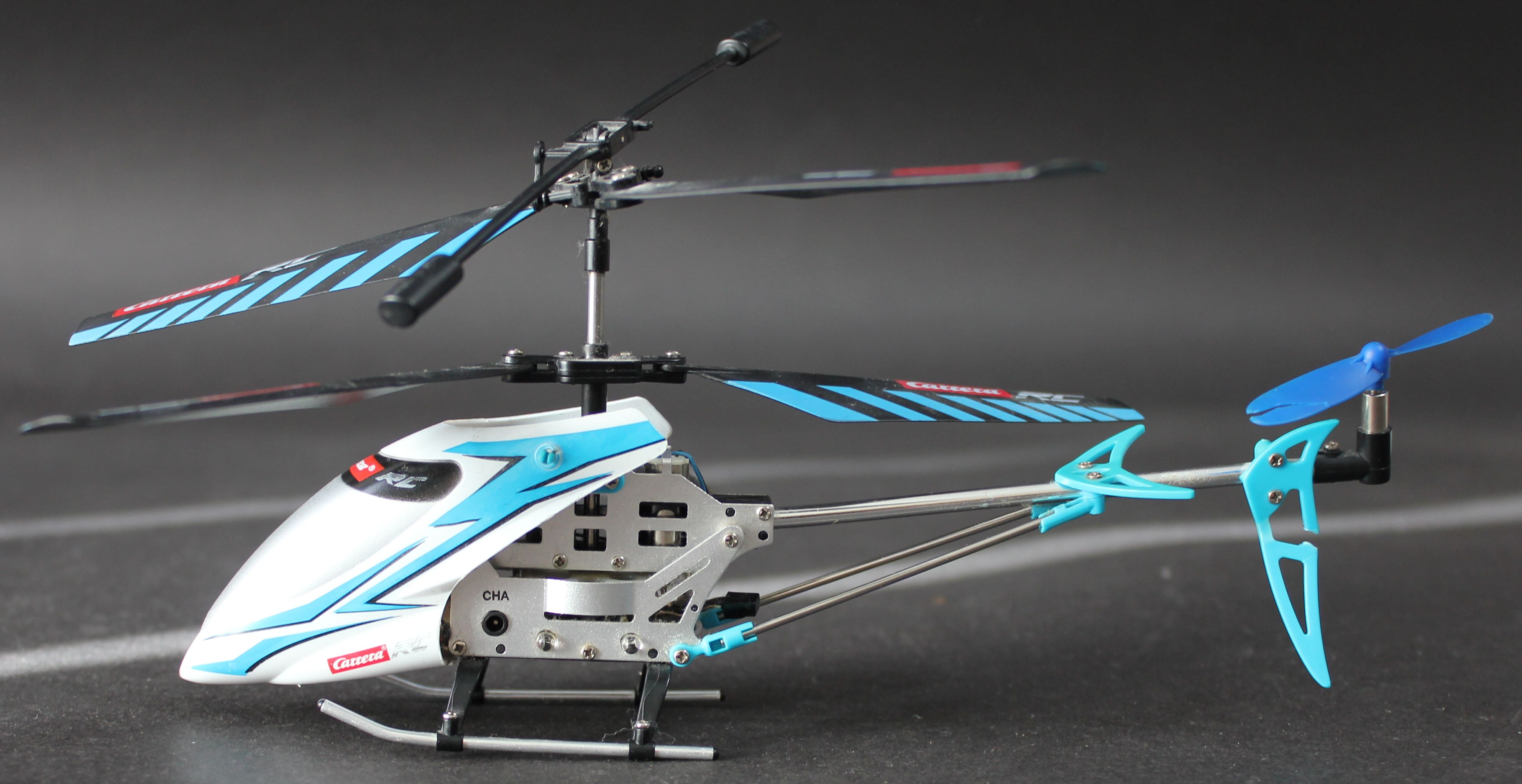 Carrera RC Blauer Helikopter, gebraucht